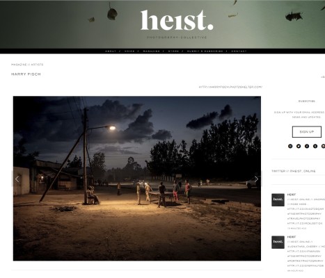 Heist On Line: el placer de estar acompañado por grandes fotografos